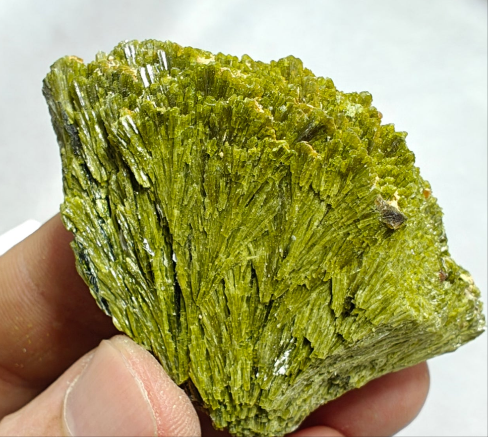 Natural lusterous Epidote cluster 82 grams