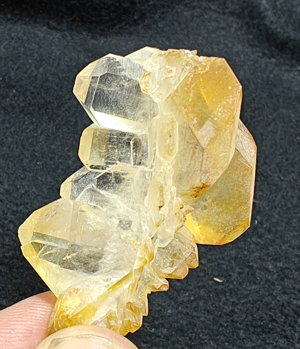 Natural iron included yellow faden quartz 26 grams