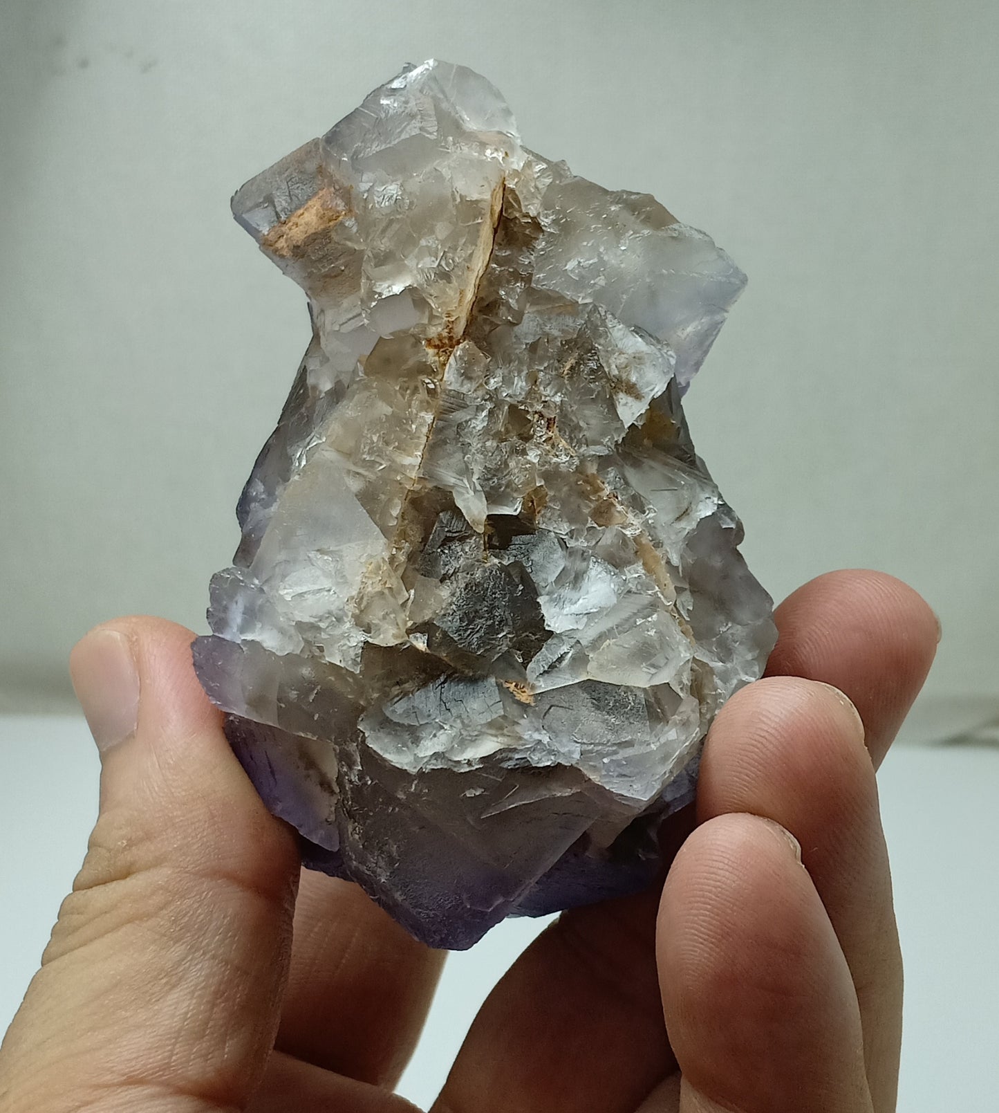 Twin Crystals Purple Fluorite specimen 356 grams