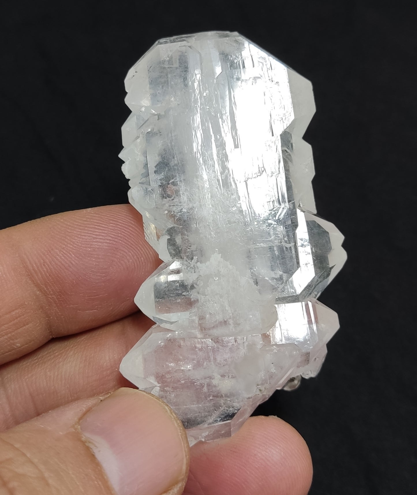 An aesthetic specimen of terminated faden Quartz crystal 42 grams