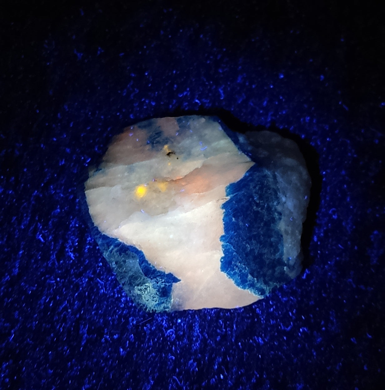Partly Fluorescent Afghanite specimen 24 grams