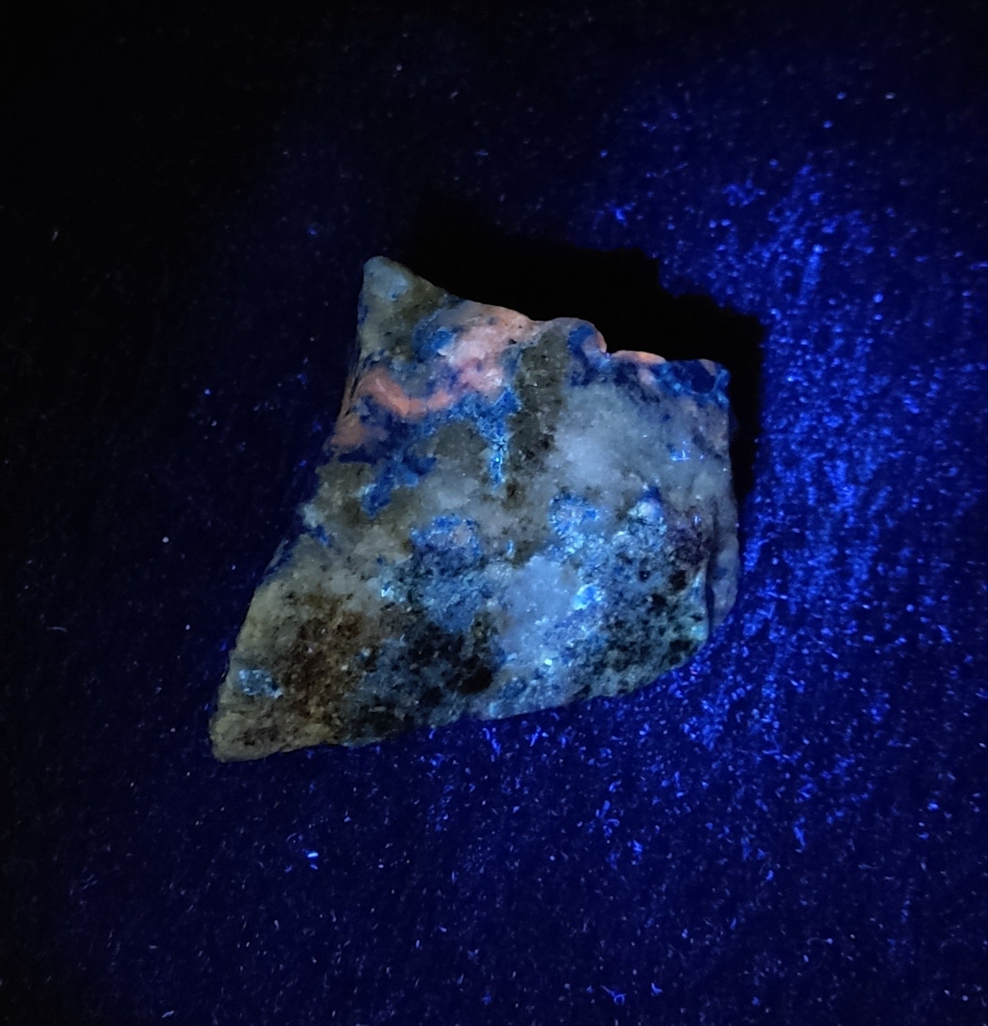 Partly Fluorescent Lazurite /Sodalite Specimen 64 grams