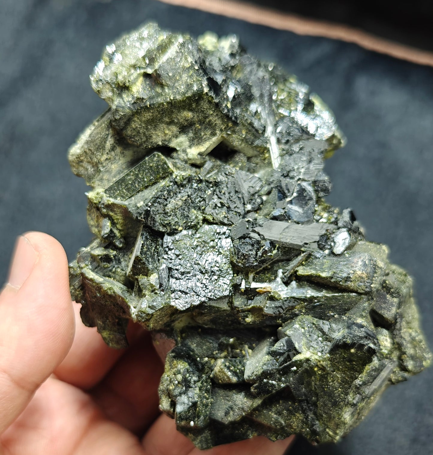 Natural Epidote cluster 555 grams
