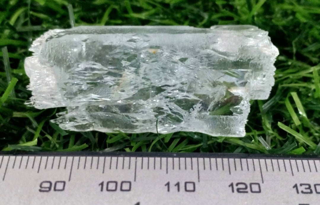 Etched Aquamarine Crystal 45mm in length weight 24 grams