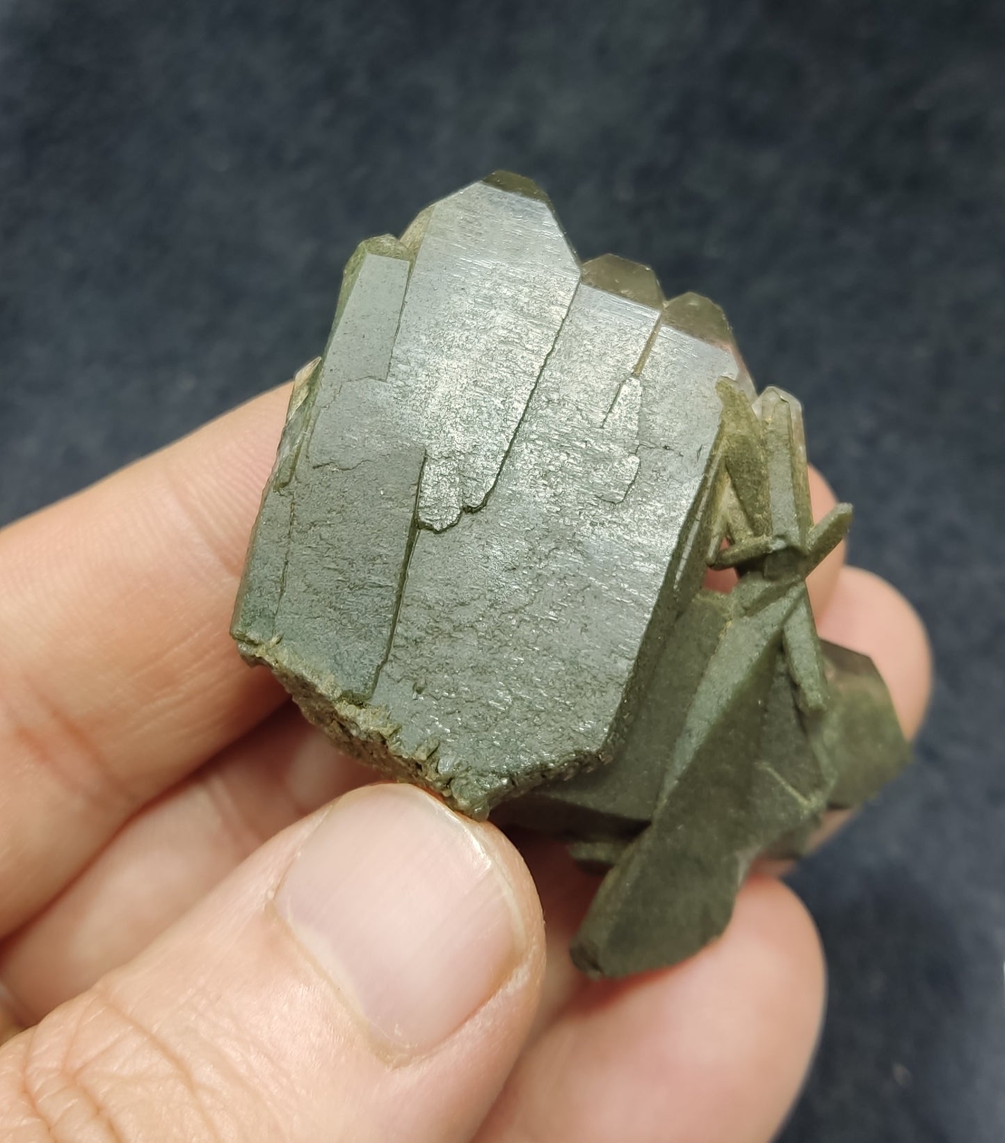 Terminated Chlorite Quartz cluster 28 grams