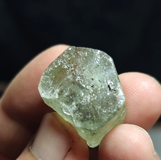 Natural green apatite crystal 13.5 grams