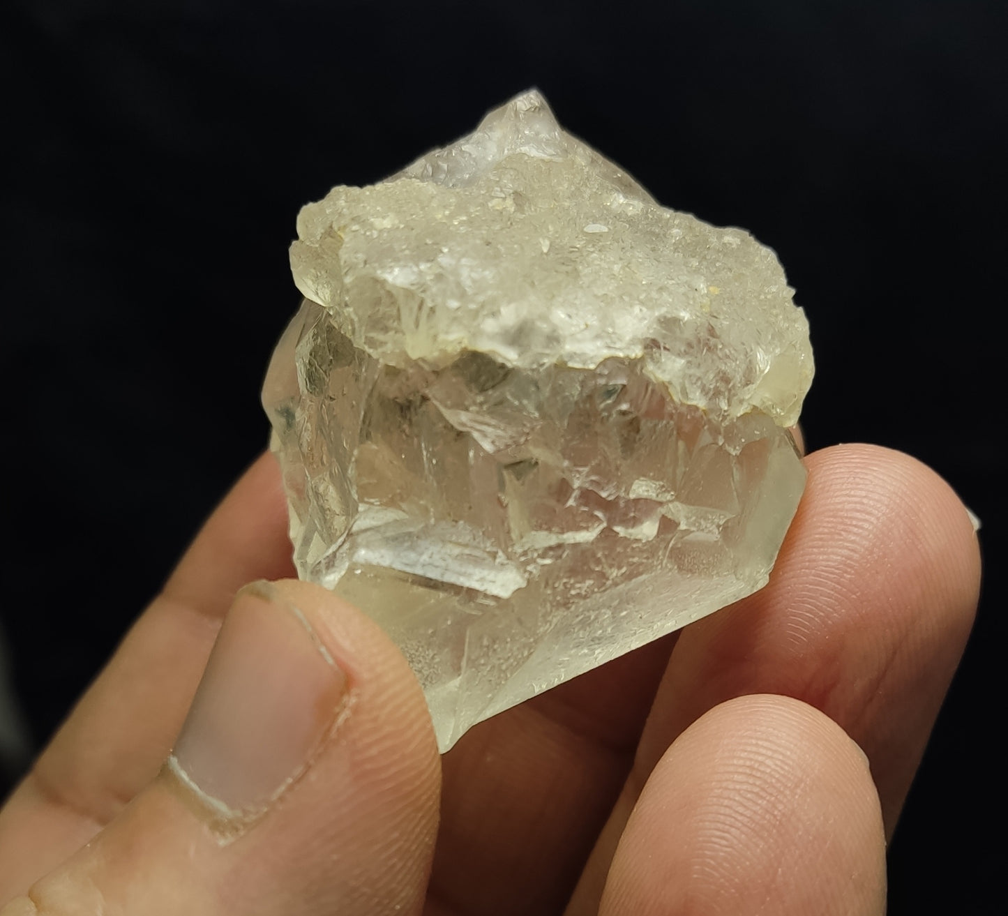 Natural terminated gwindel like Quartz crystal 57 grams