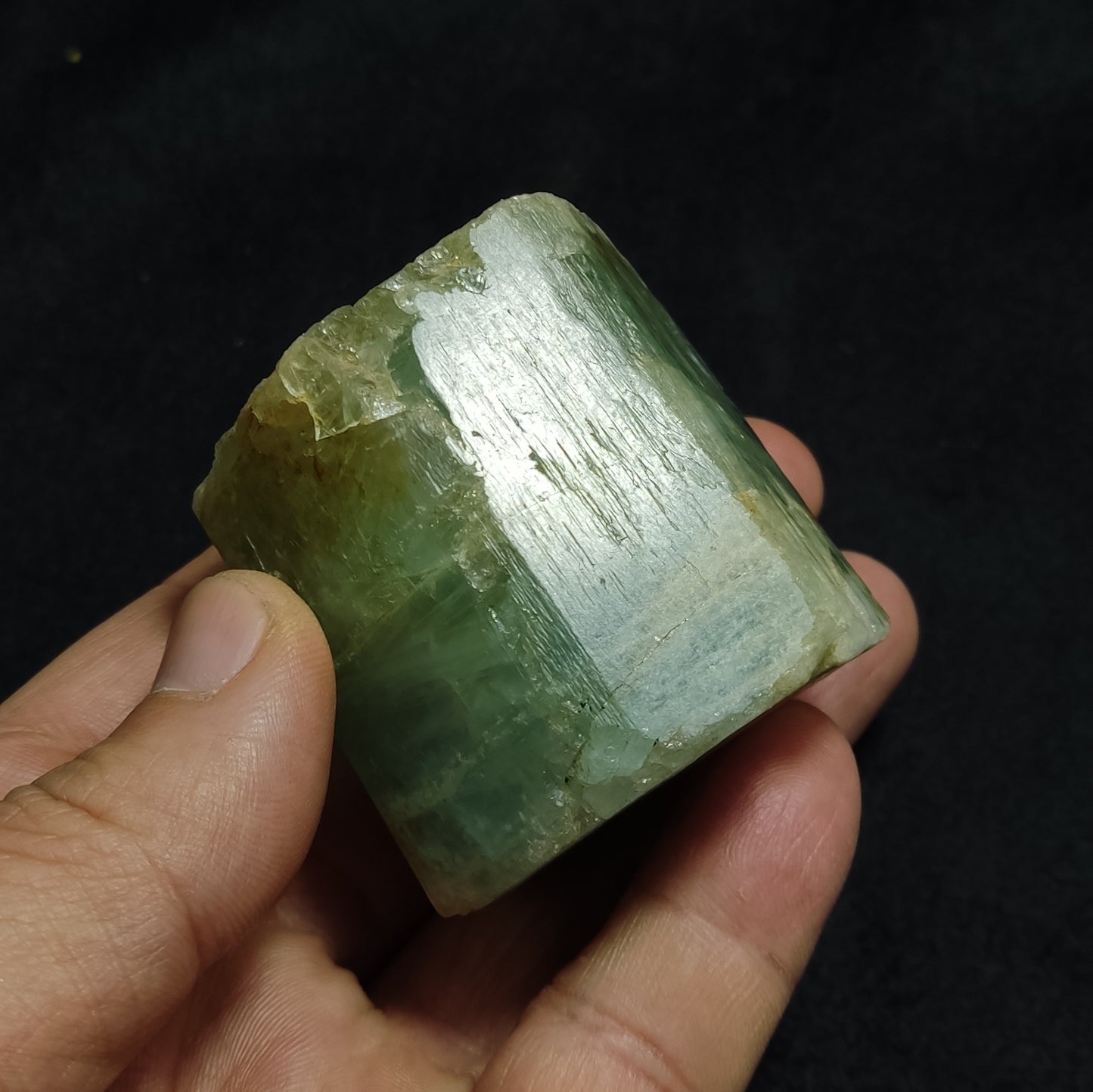 Natural double terminated aquamarine crystal 236 grams
