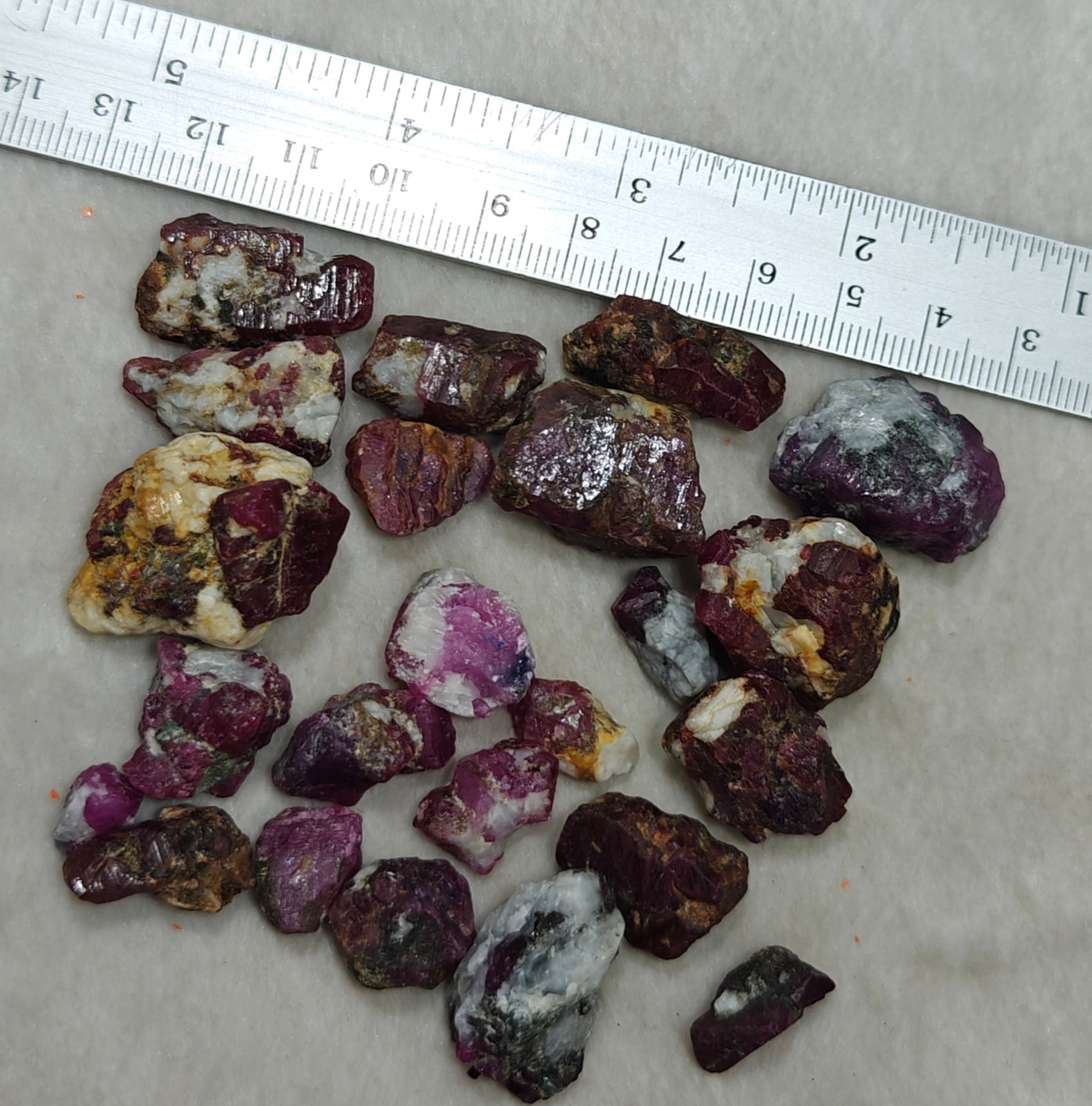 Ruby Crystals lot 119g