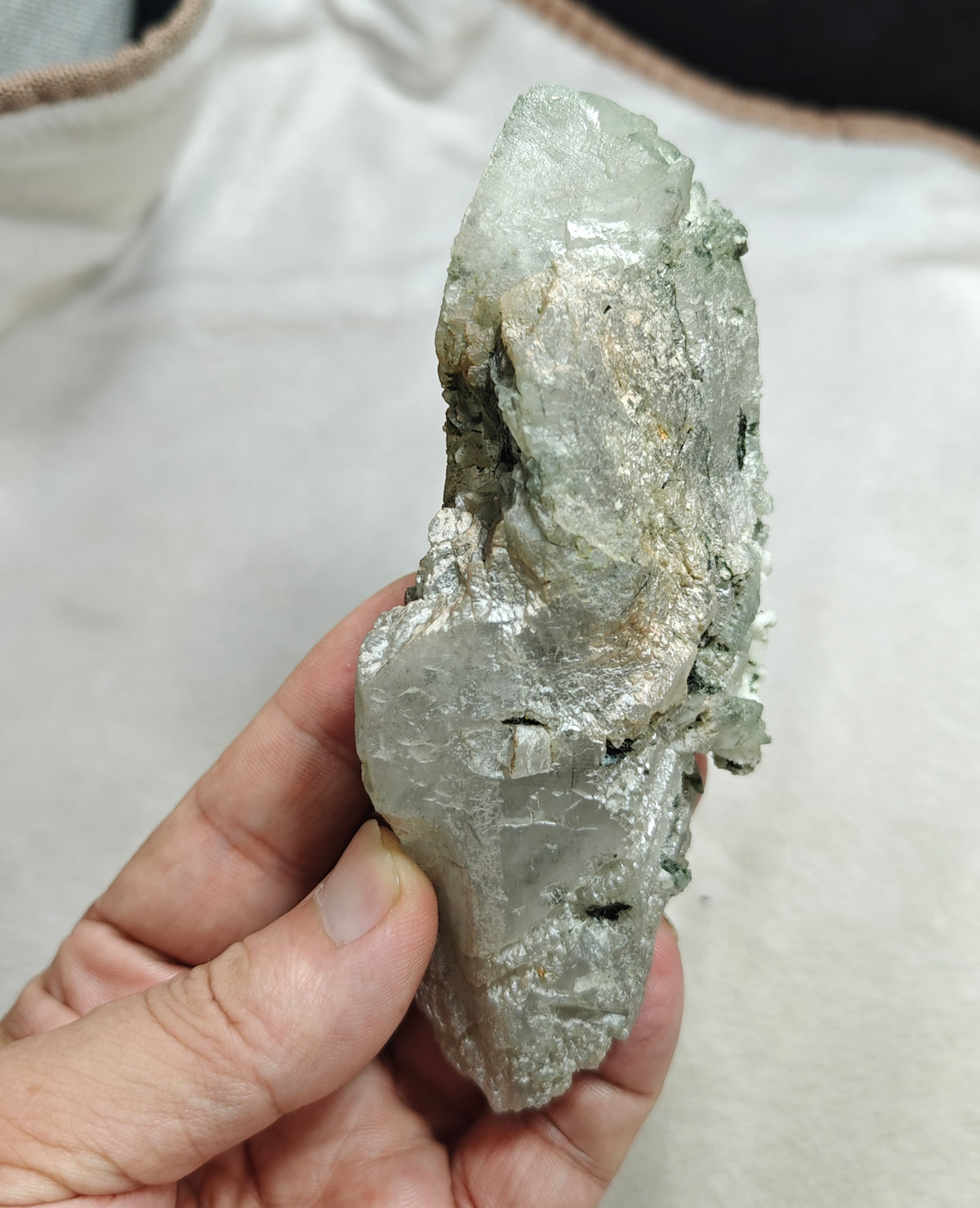 Natural Chlorite Quartz crystal 257 grams