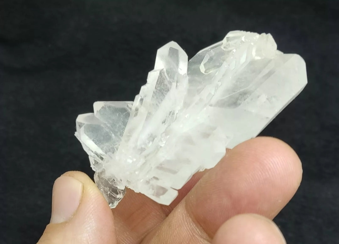 An aesthetic specimen of terminated faden Quartz crystal 48 grams