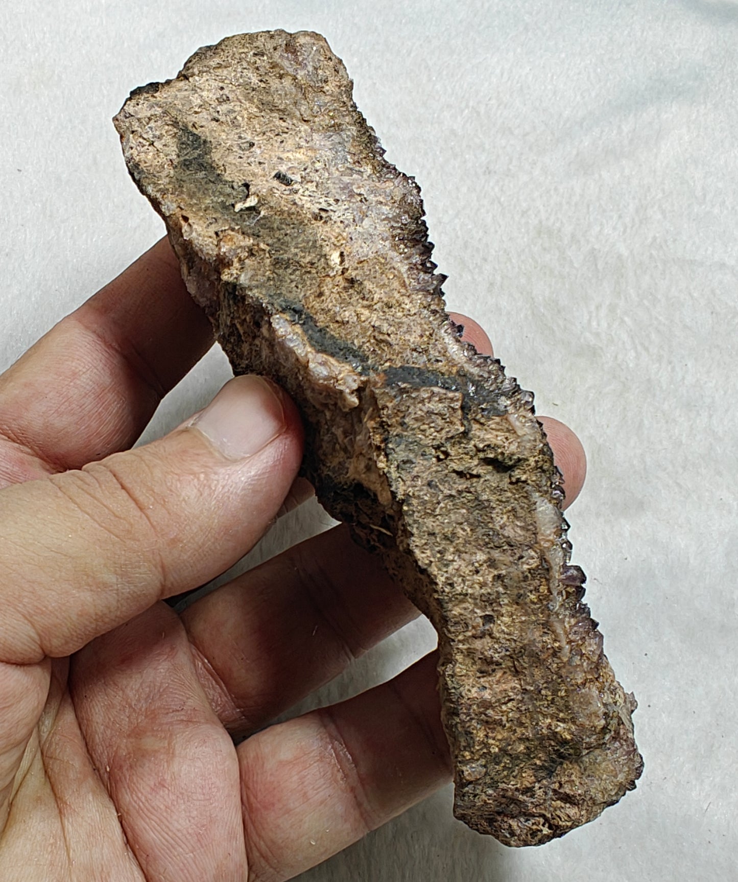 Single beautiful Drusy Amethyst crystals Cluster with beautiful purple color 258 grams