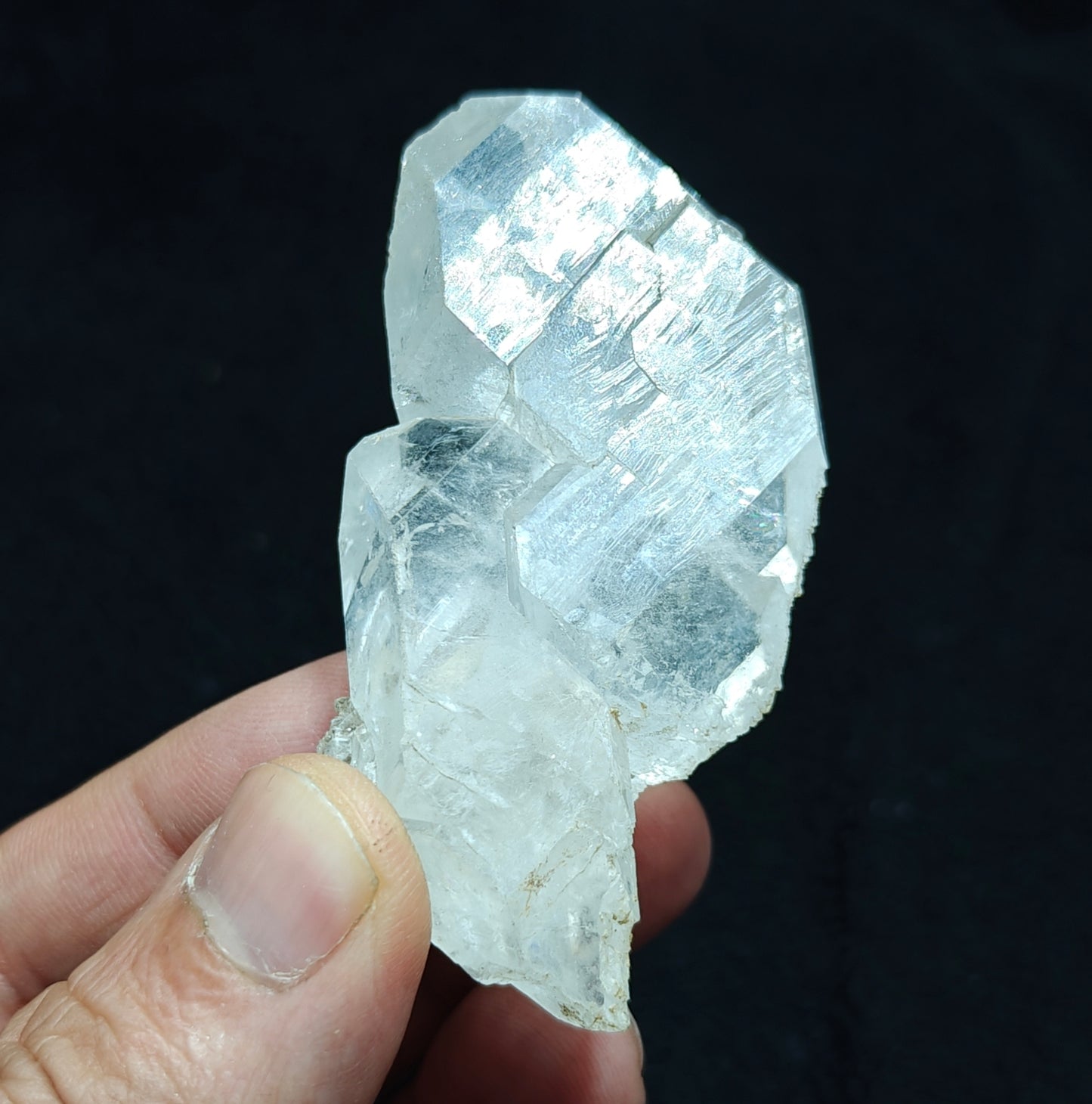Natural tabular faden quartz crystal 56 grams