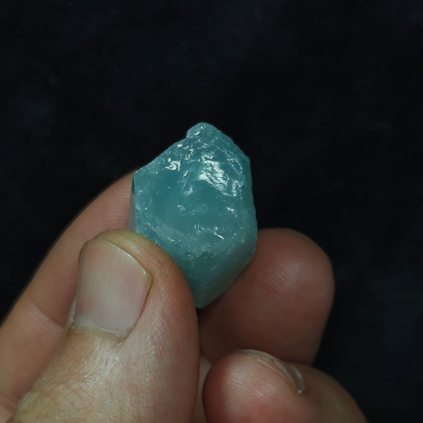 Afghanistan Aquamarine Crystal with tantalite 10 grams