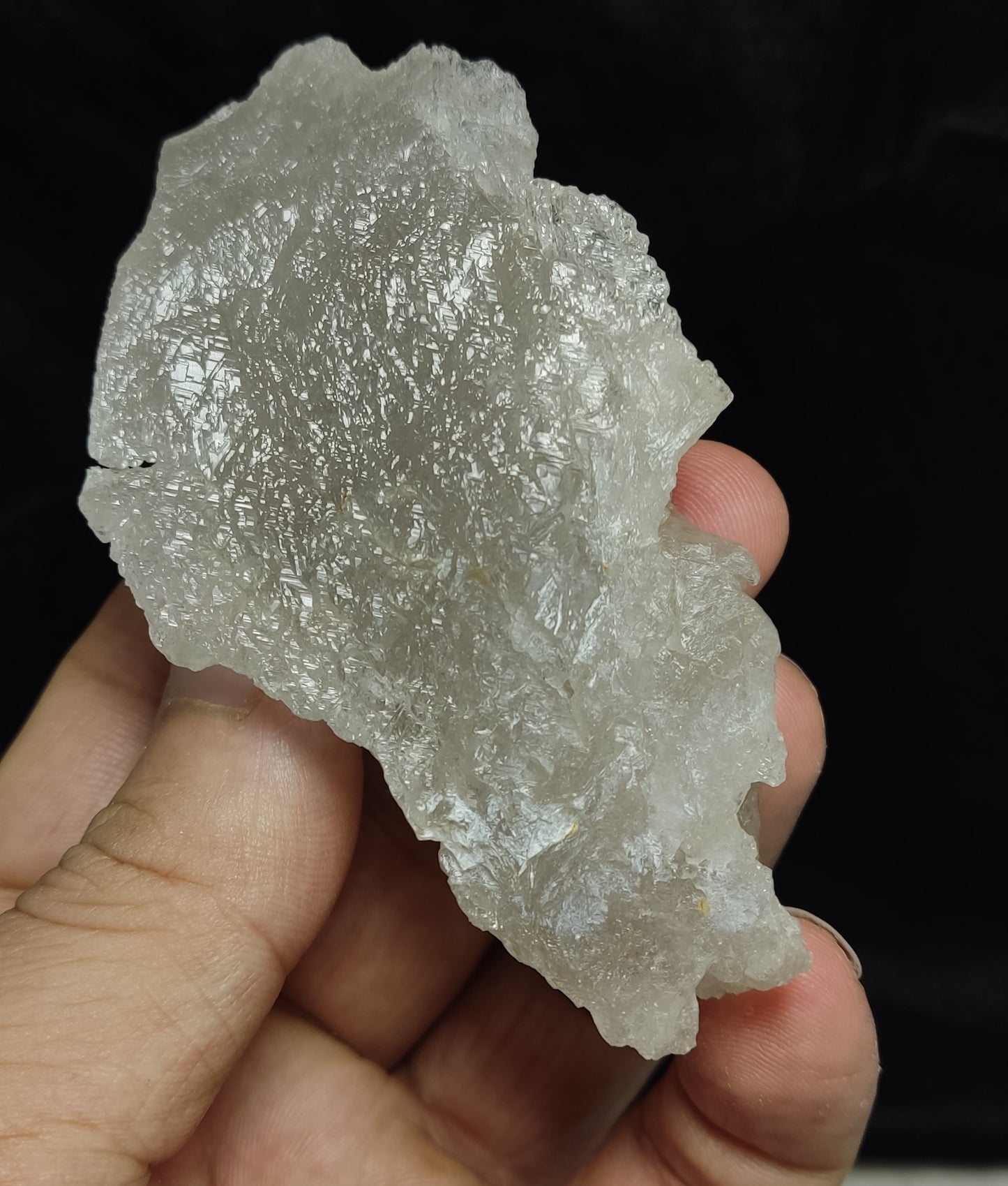 Natural fully etched smoky quartz 156 grams