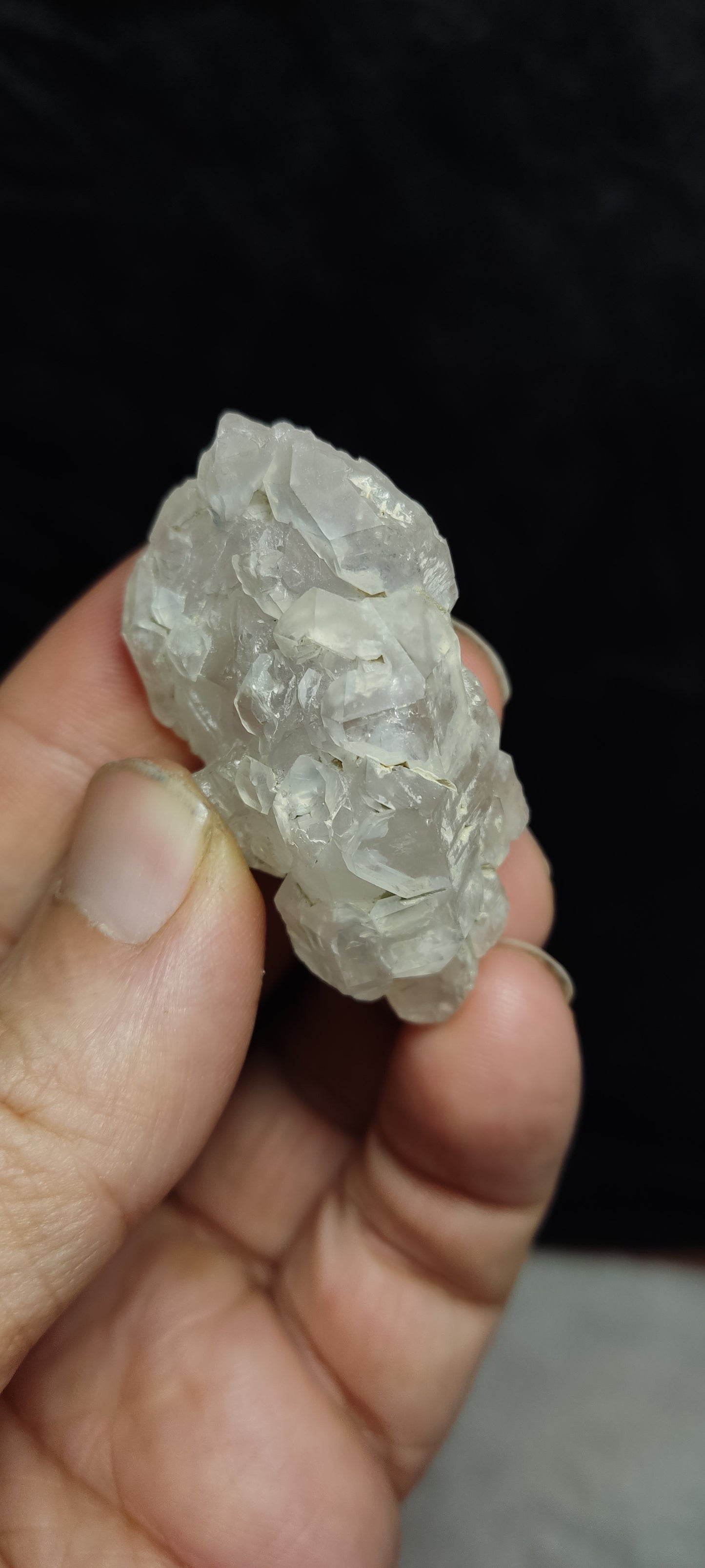 Natural Fully Etched Smoky Skeletal Like Quartz 29 grams