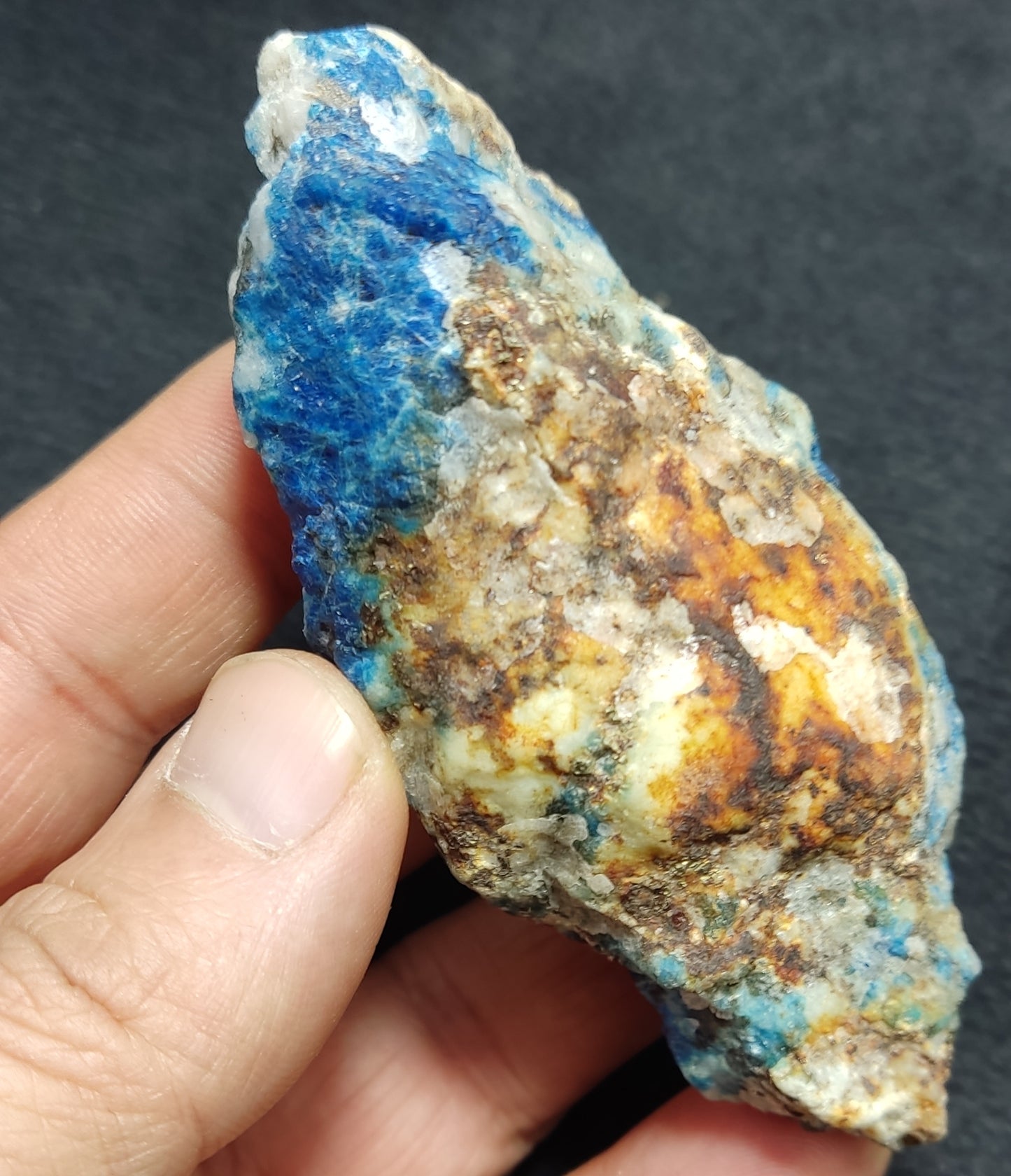 Lazurite/Sodalite with Pyrite Partly Fluorescent 152 grams