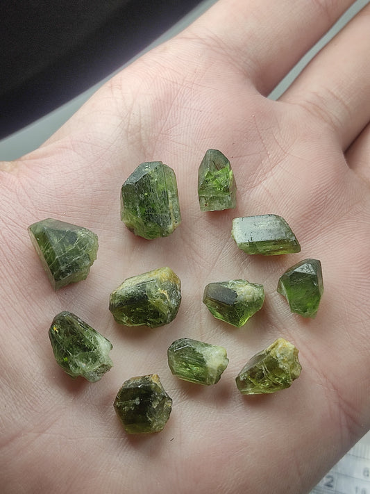 Small collection of diopside crystals 13 grams