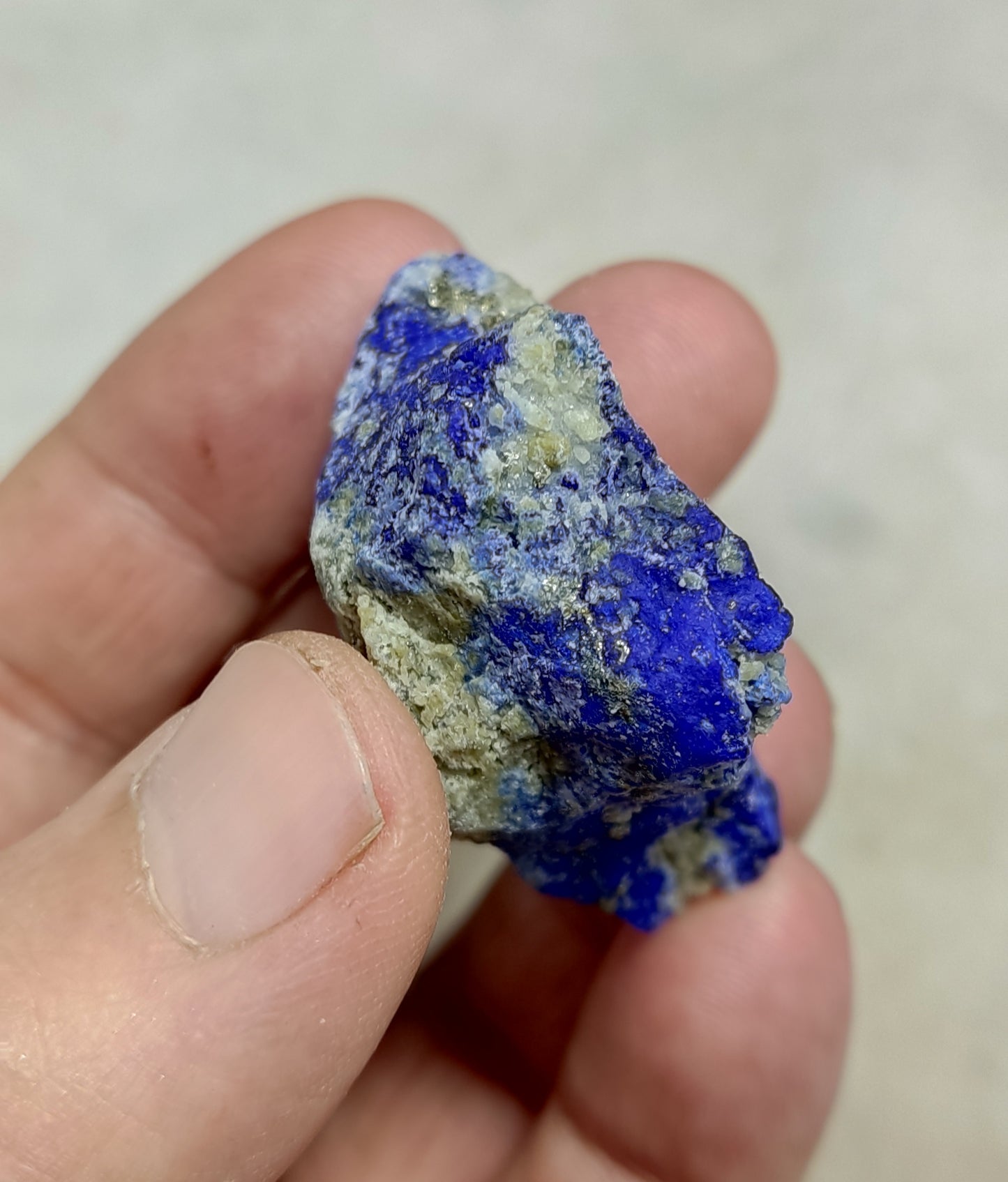 Lazurite with Pyrite Partly Fluorescent 37 grams