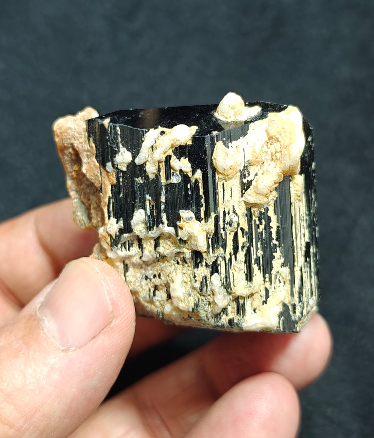 Natural black Tourmaline crystal 146 grams
