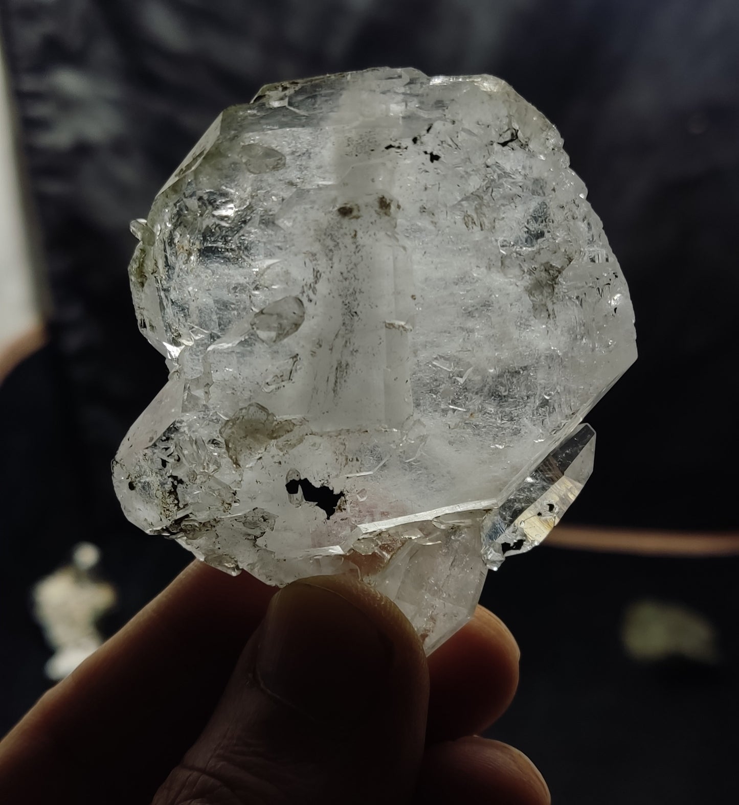 Faden Quartz Crystal with chlorite inclusions 63 grams