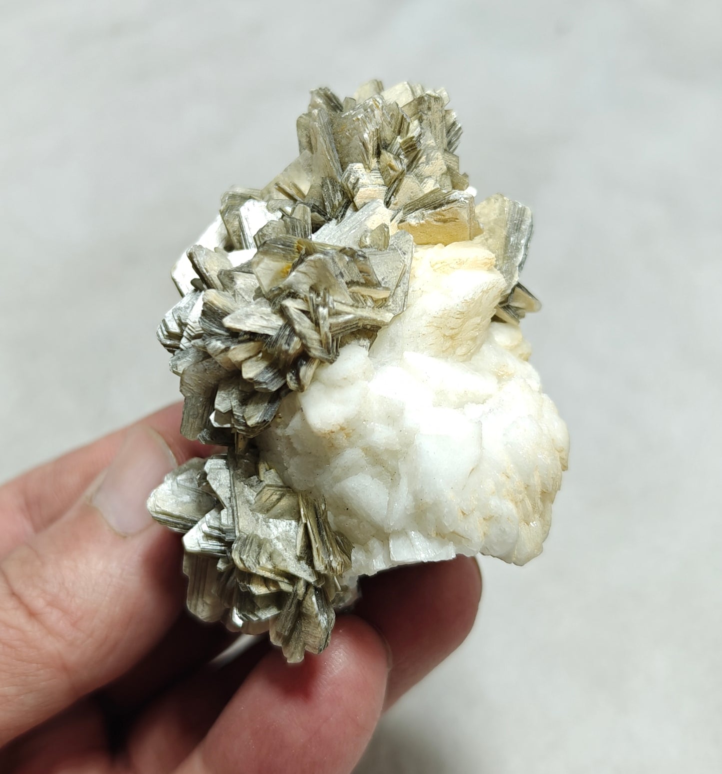 Natural specimen of combination of Albite, Schorl, and Muscovite 137 grams