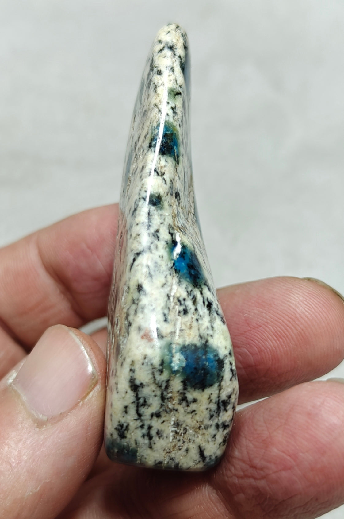 Natural K2 Stone Azurite Granite Tumble Freeform 62 grams