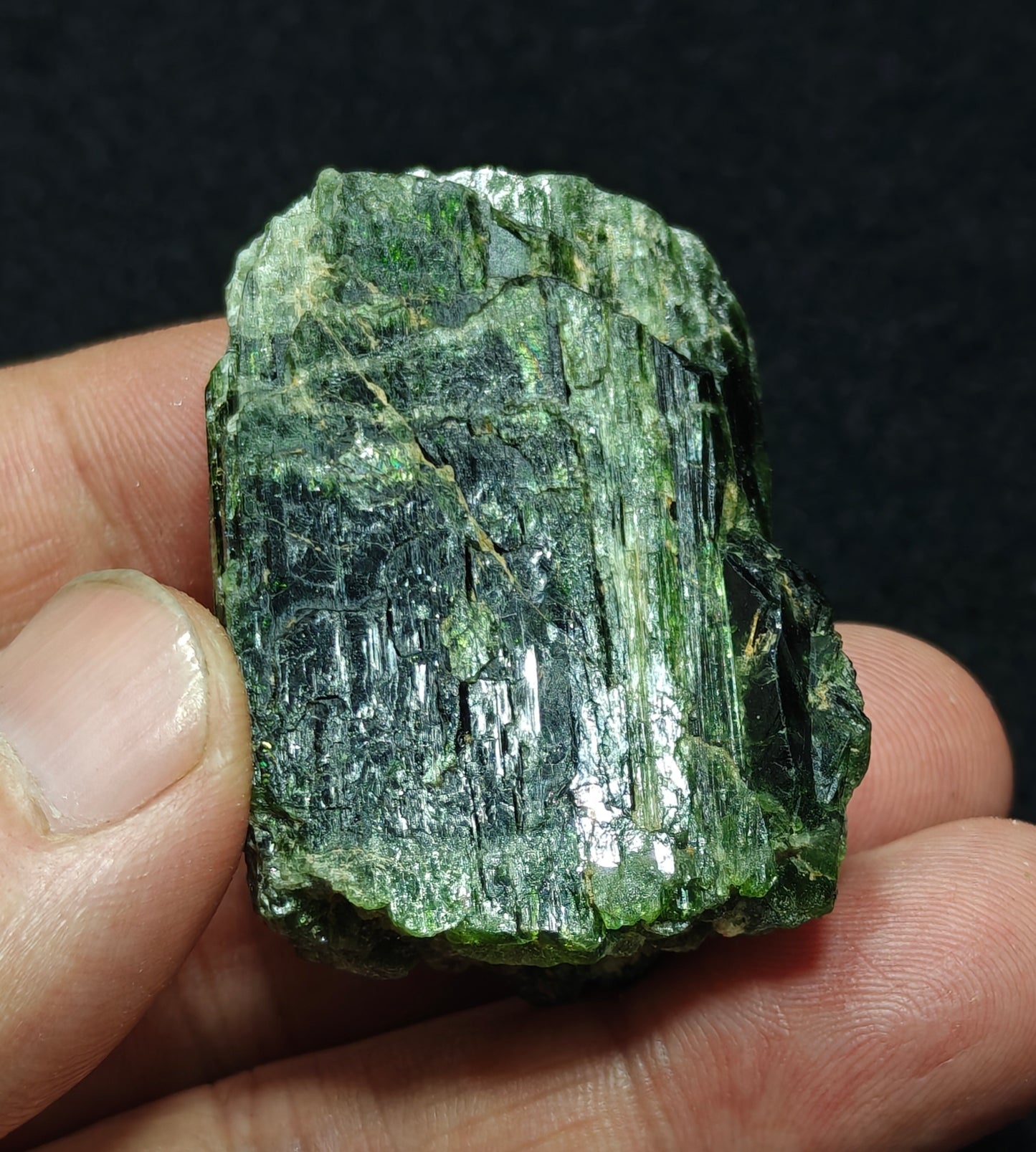 An amazing specimen of diopside crystal 62 grams