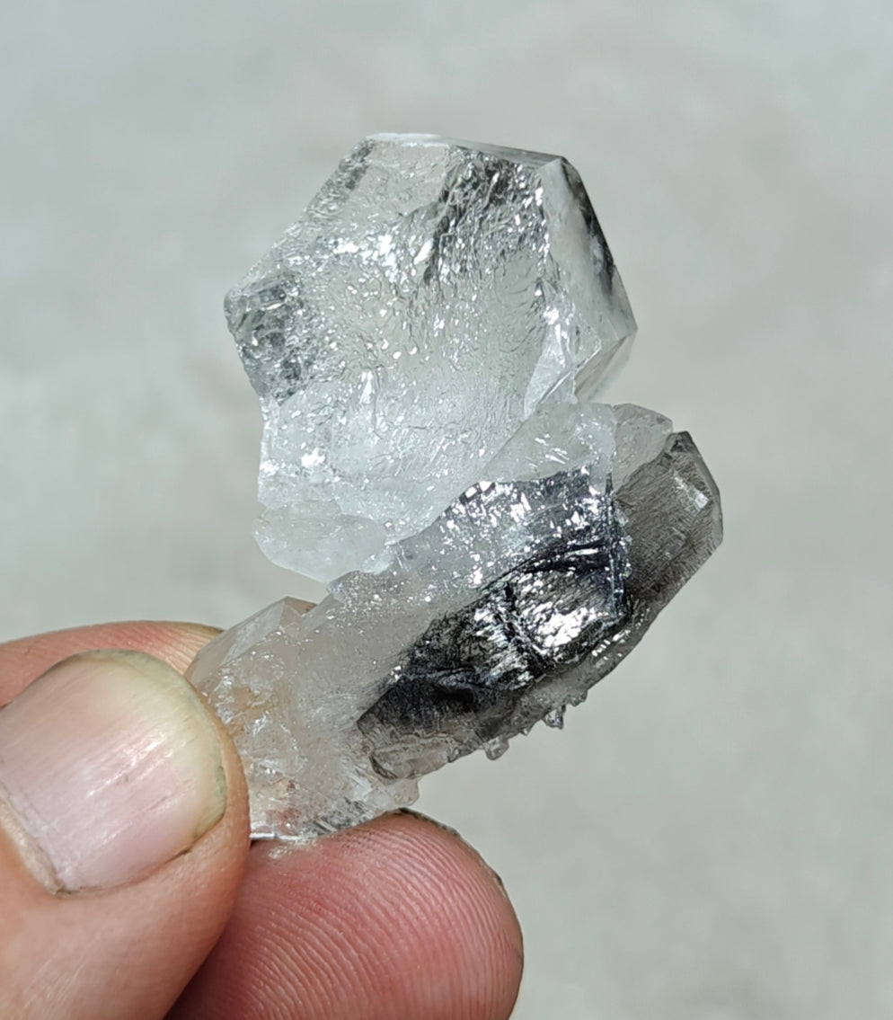 Single beautiful brookite included Quartz Crystals cluster 20 grams