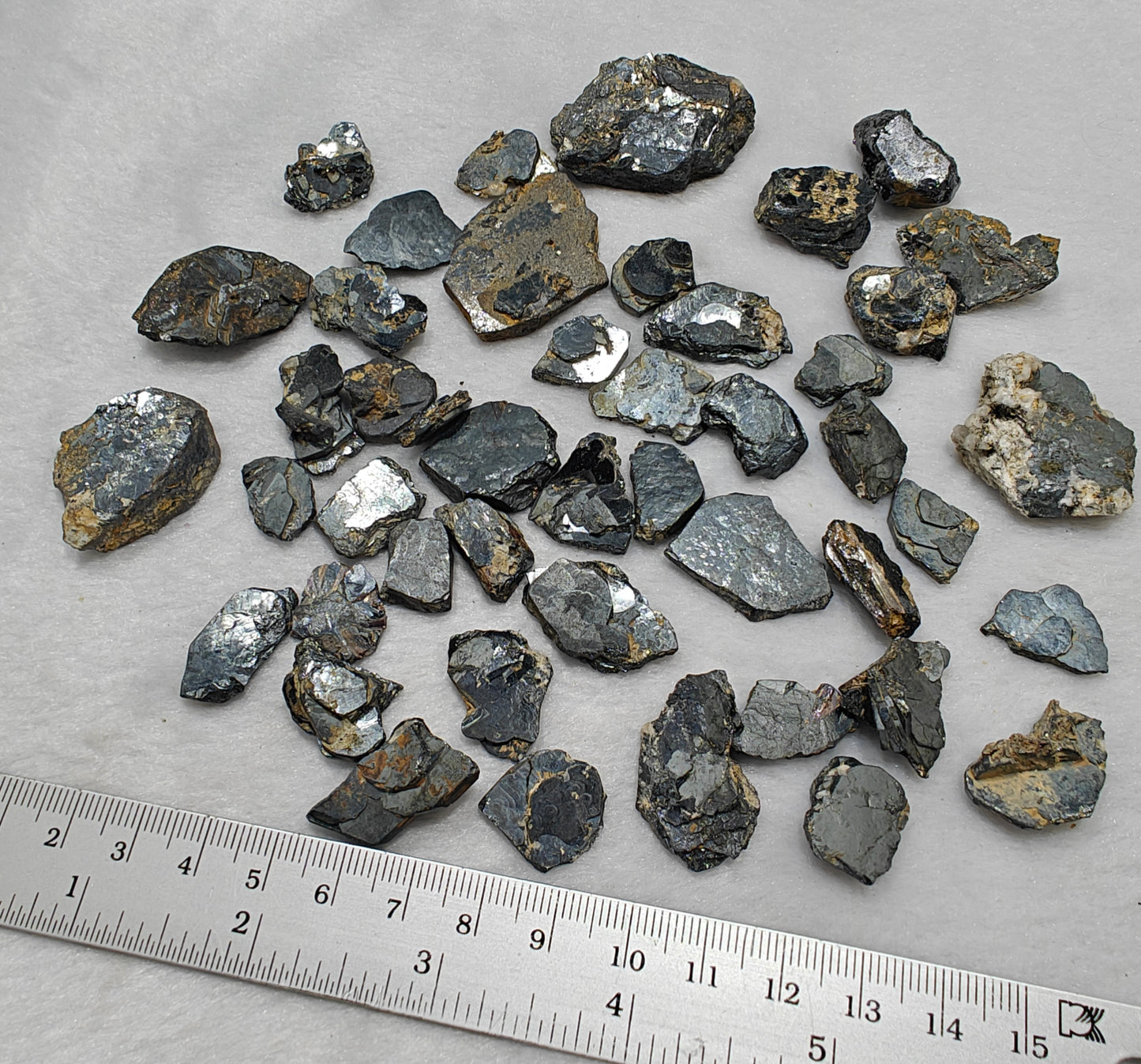 Natural Hematite crystals lot 220 grams