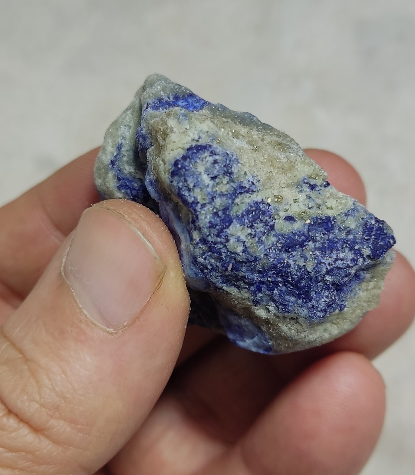 Lazurite with Pyrite Partly Fluorescent 43 grams