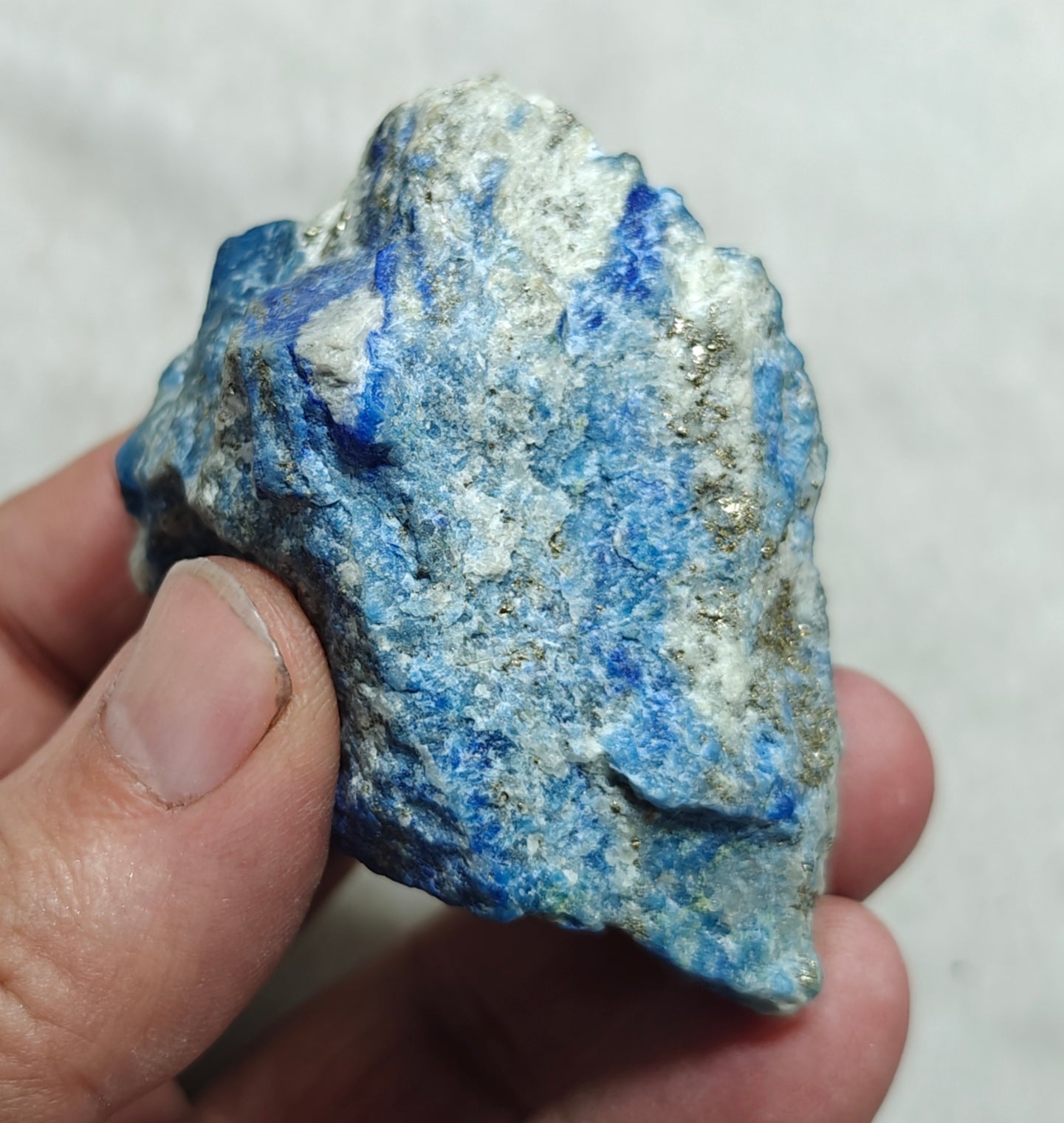 Fluorescent Afghanite on matrix with pyrite 134 grams