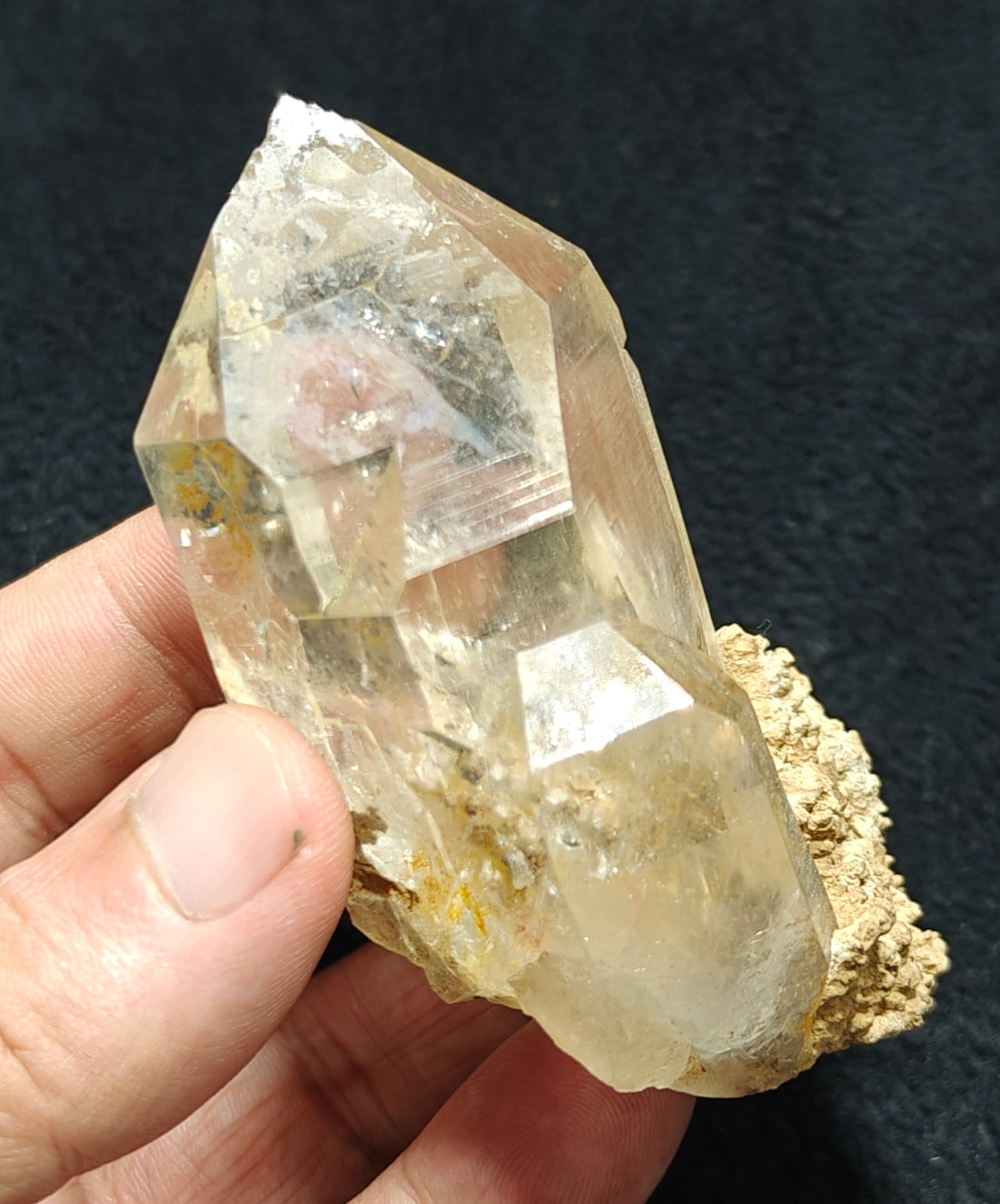 An Aesthetic specimen of terminated Quartz Crystal 187 grams