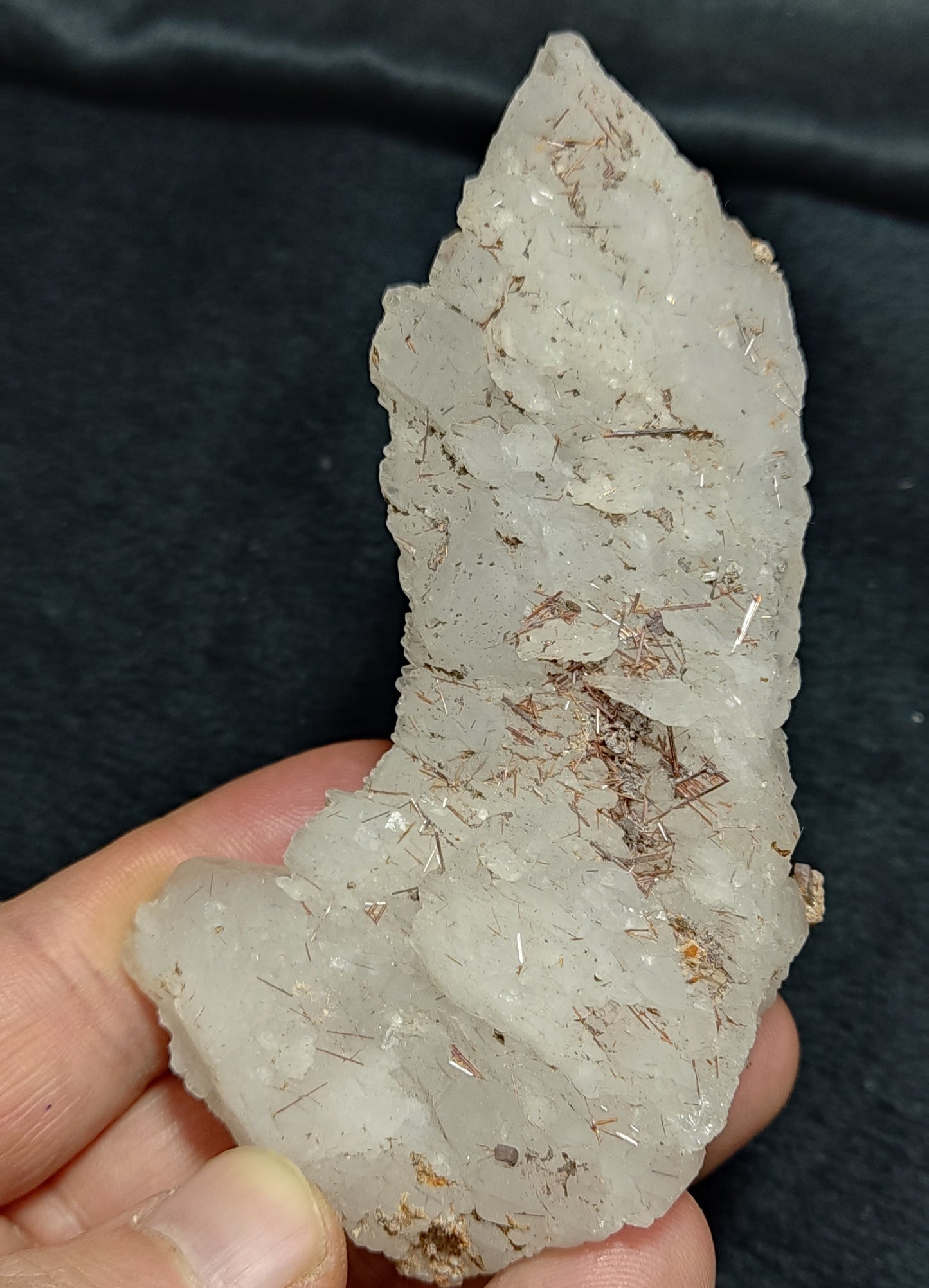 Natural Floater Quartz with Rutiles Specimen 162 grams