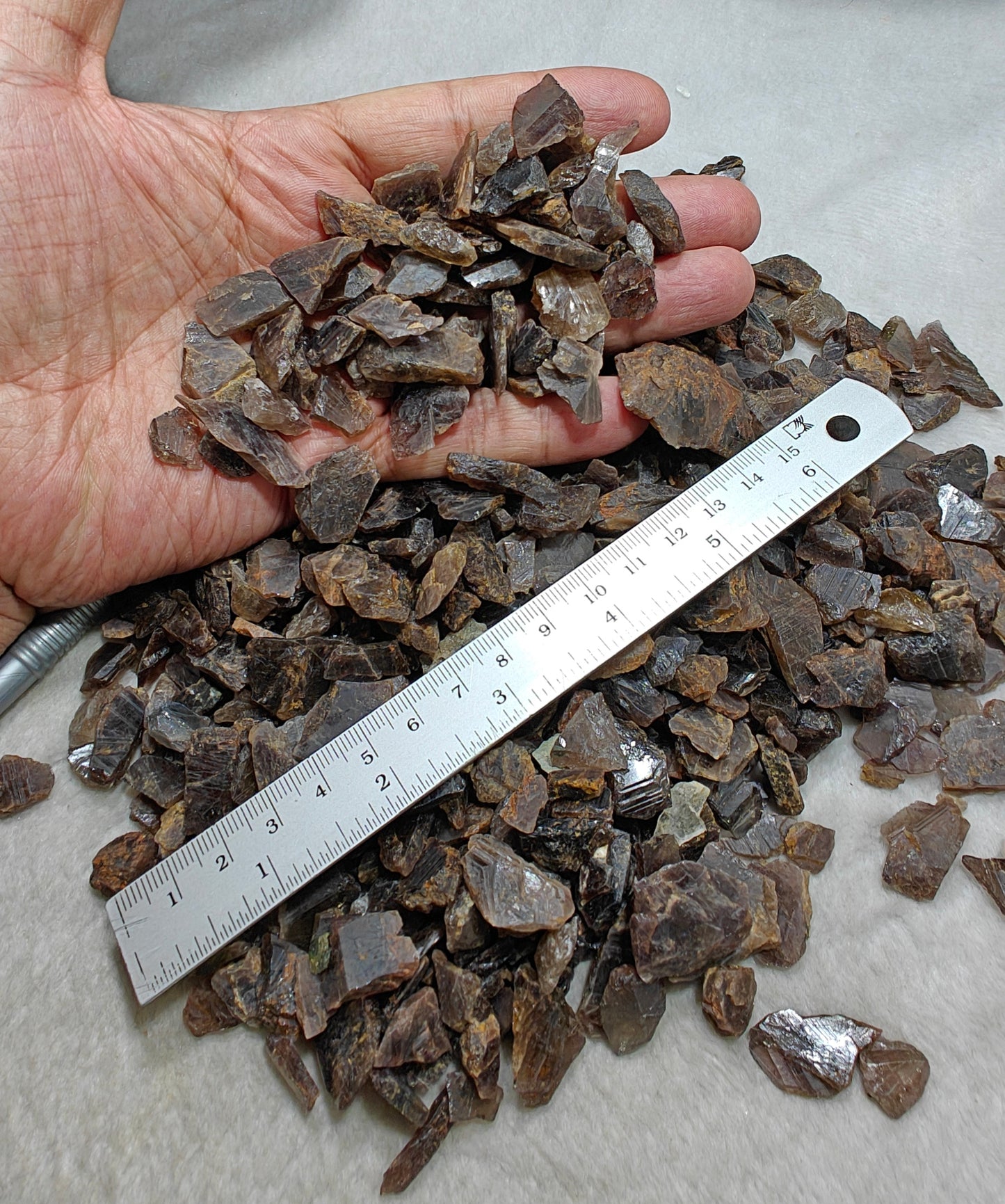 Natural rough axinite crystals 700 grams