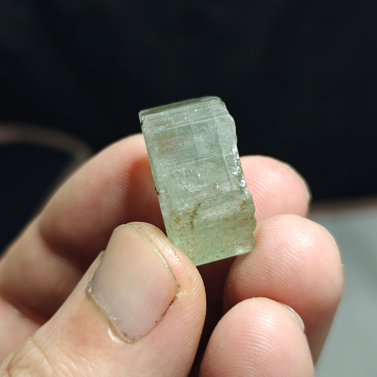 Natural green apatite crystal 13.5 grams