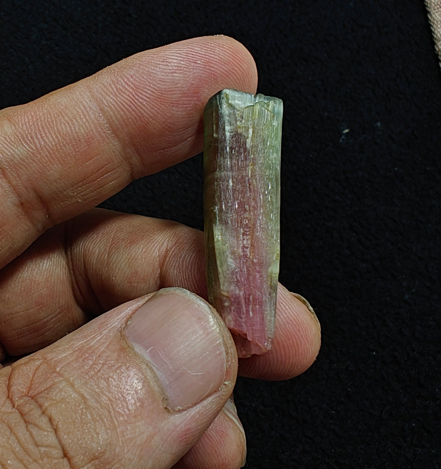 Natural watermelon Tourmaline crystal 45 carats