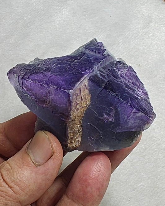 Natural Purple Fluorite with blueish zoning 190 grams