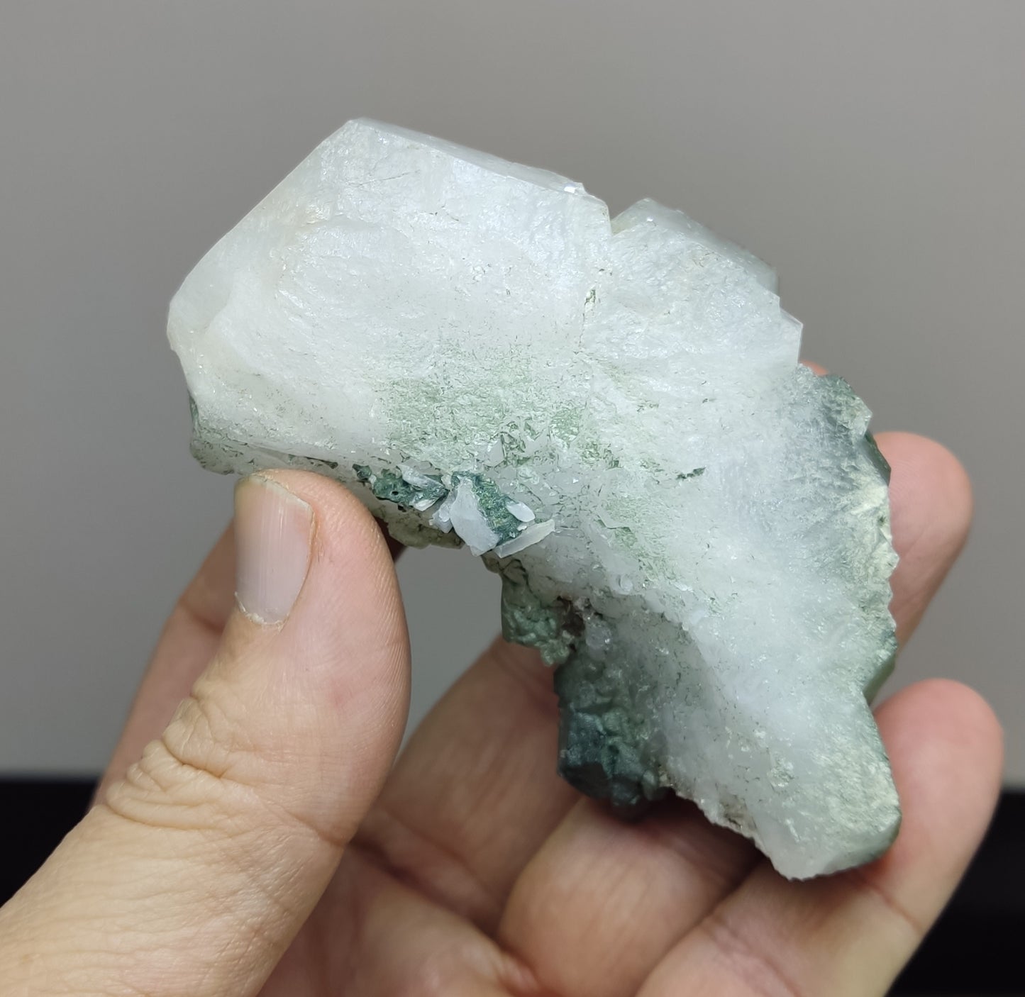 Natural Chlorite Quartz Cluster 203 grams