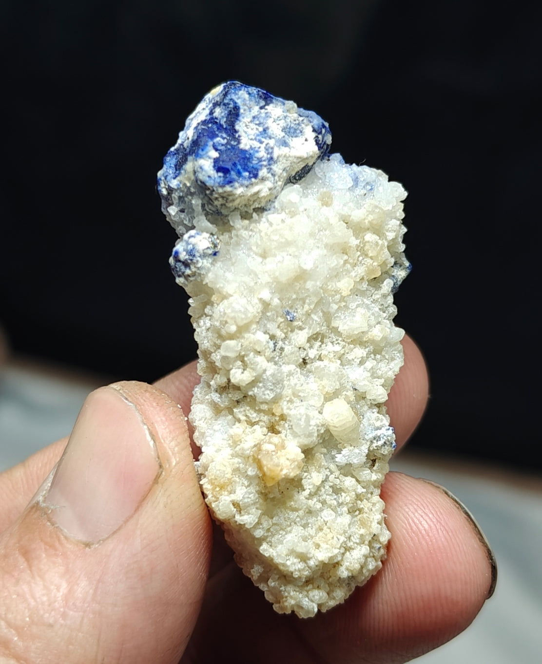 Amazing single Lazurite Afghanite specimen on matrix 25 grams