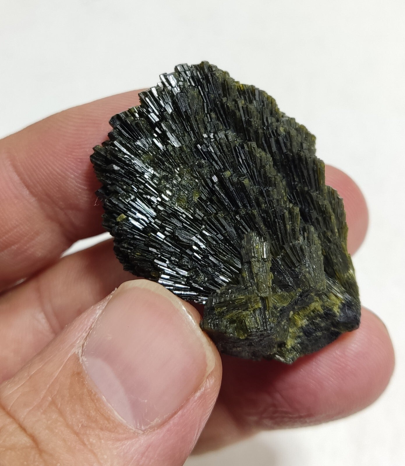 Single natural Epidote Crystal spray formations 27 grams