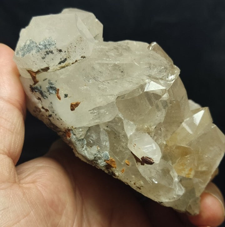 Natural terminated Quartz Specimen with Siderite 412 grams