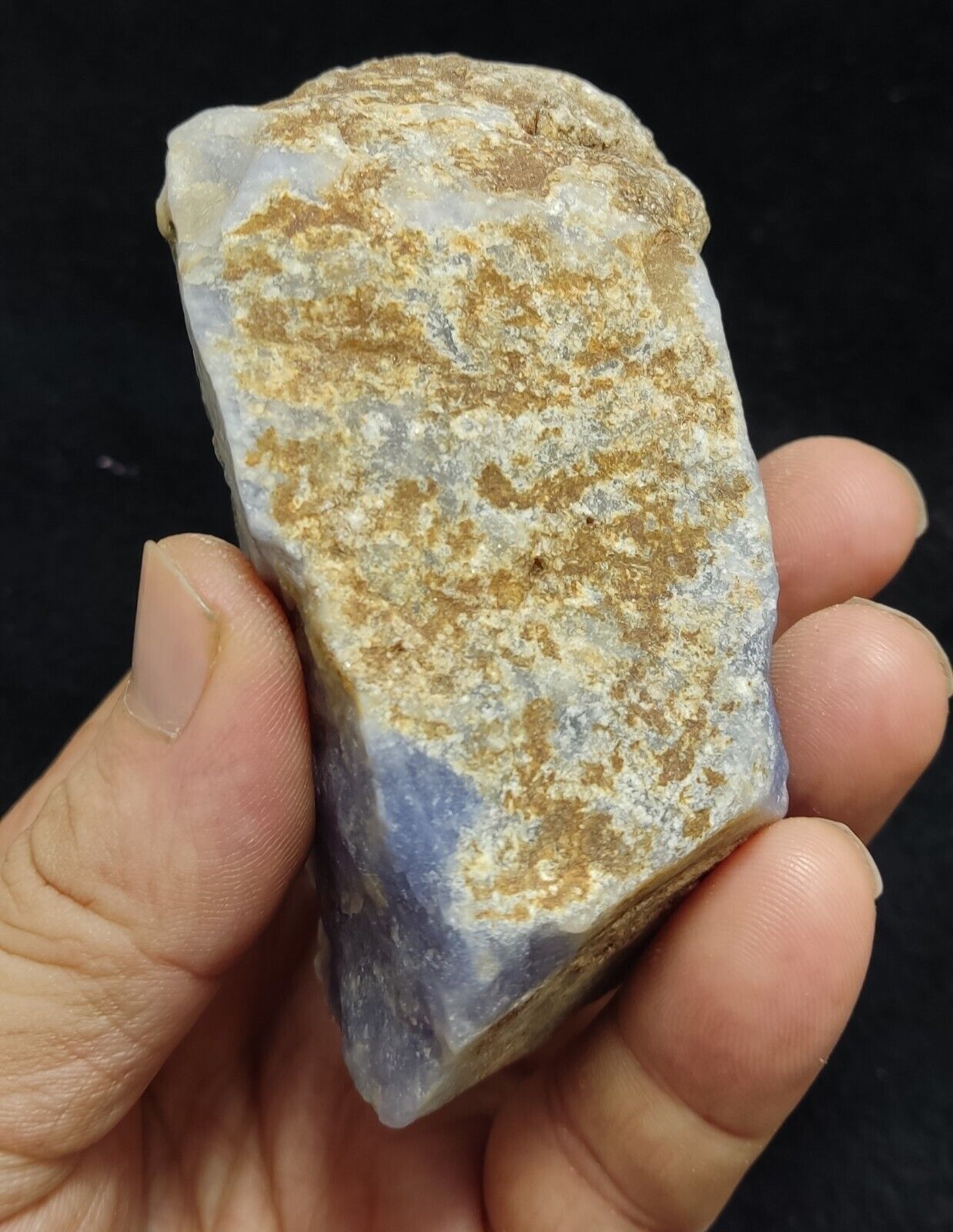 An Aesthetic Natural fluorescent rough Hackmanite specimen 315 grams