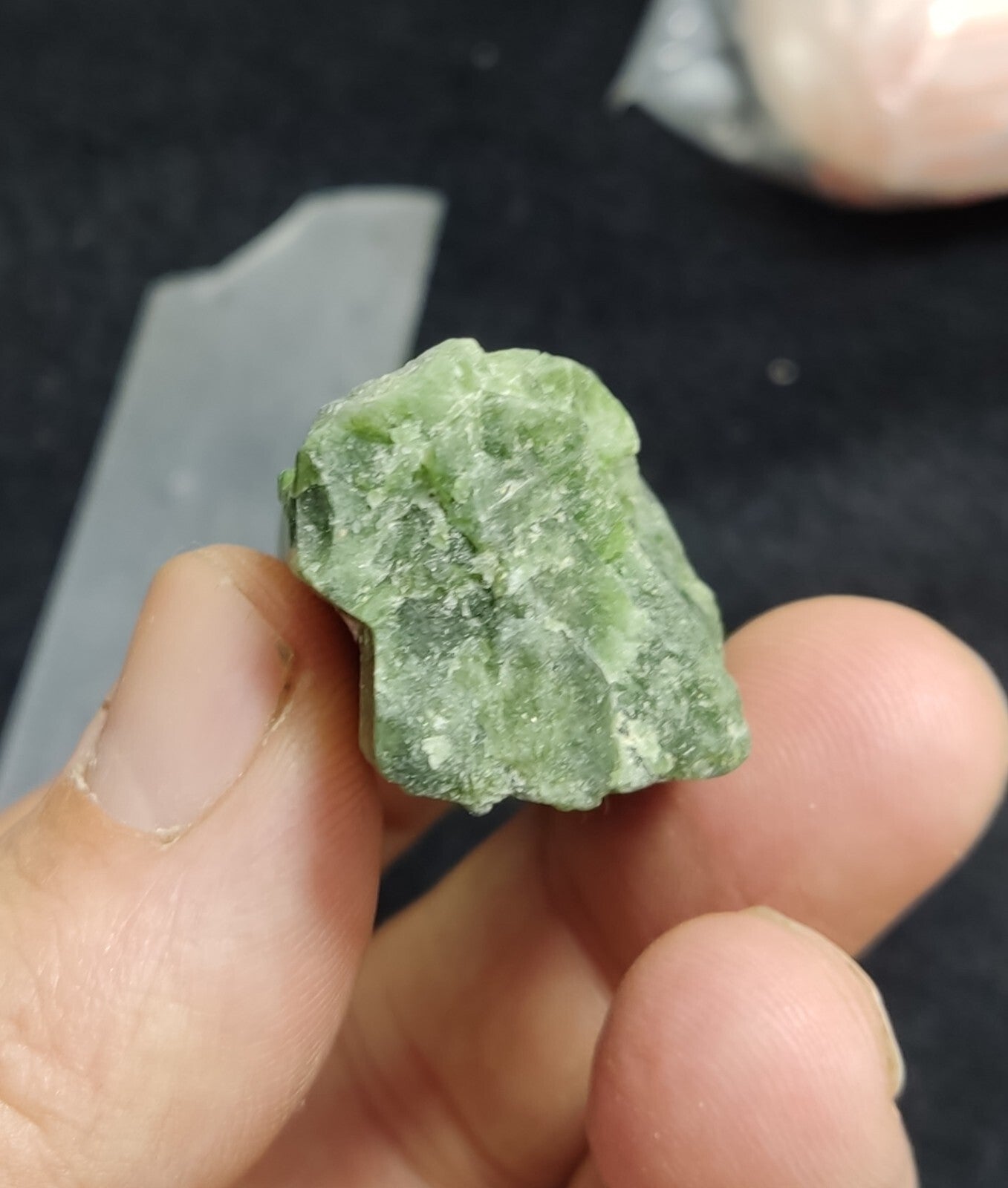 An amazing specimen of diopside crystal 47 grams