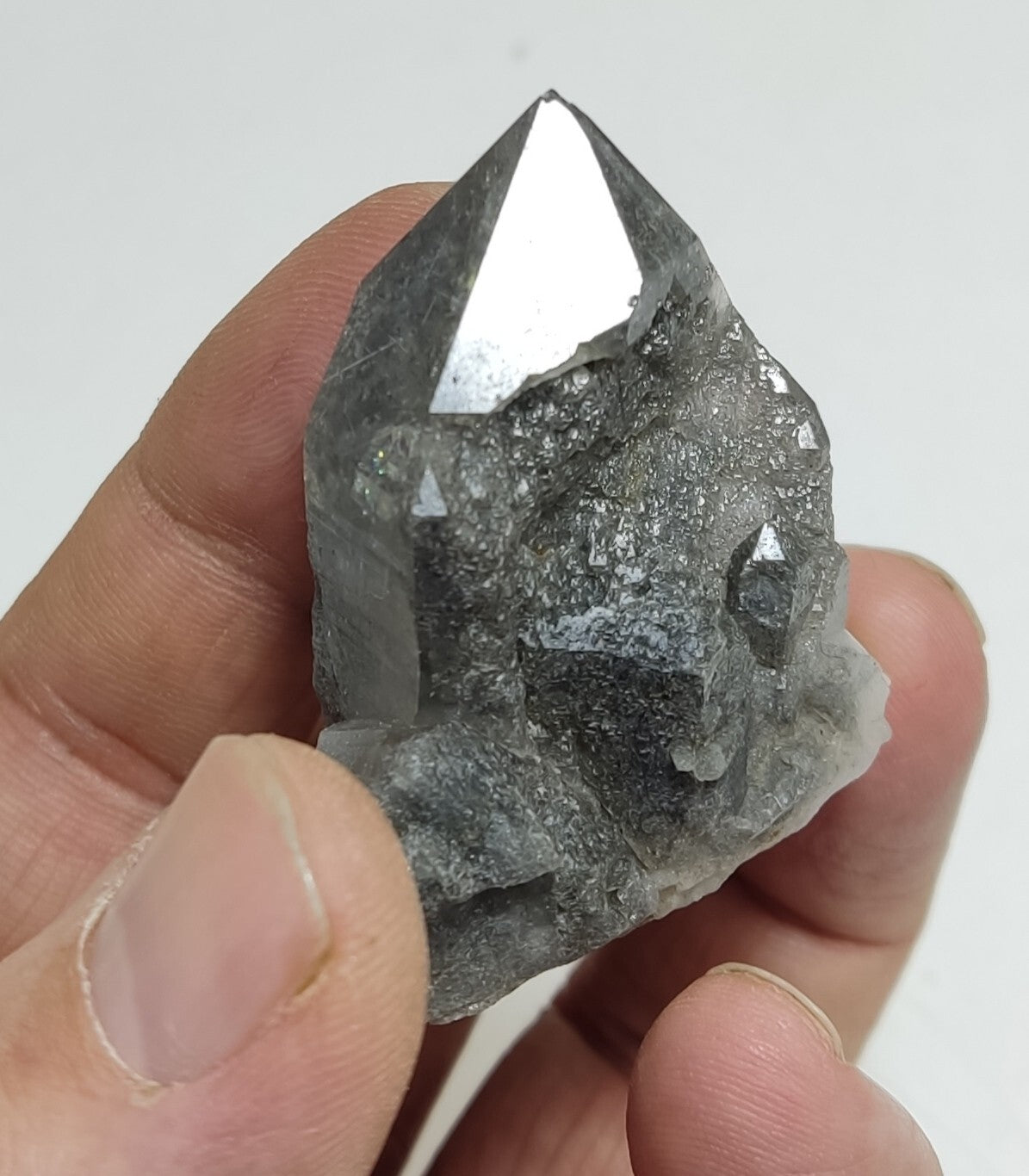 A very Aesthetic Natural terminated lodolite Quartz crystal 49 grams