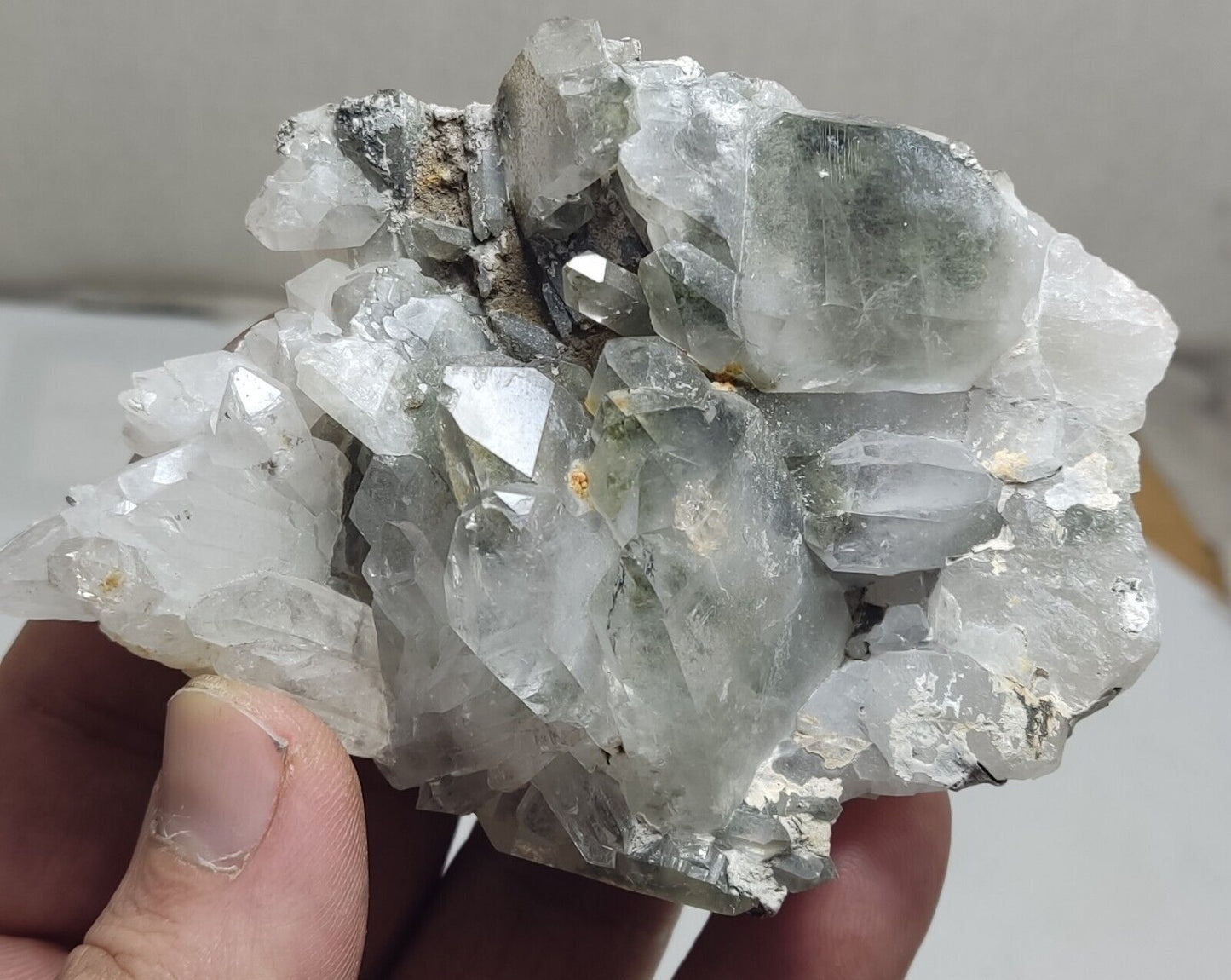 An Aesthetic Natural beautifully terminated Chlorite Quartz specimen 190 grams