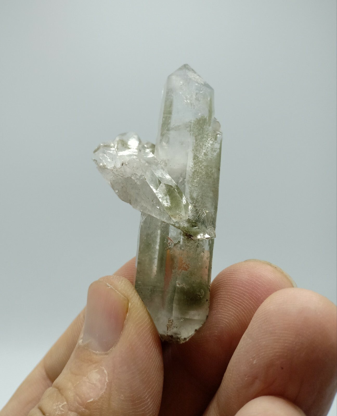 A very Aesthetic Natural beautifully terminated Chlorite Quartz crystal 27 grams