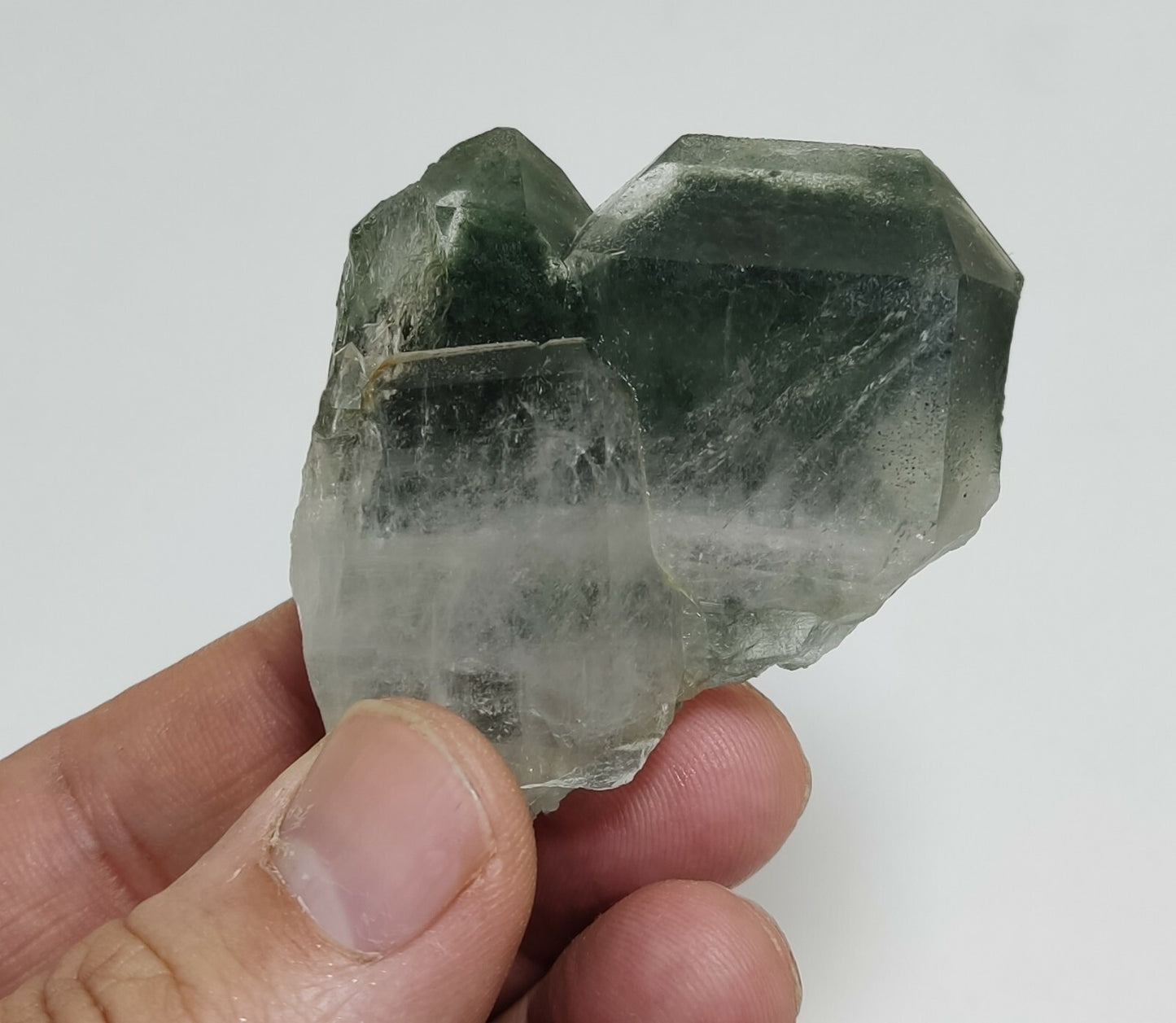 A very Aesthetic Natural beautifully terminated Chlorite Quartz crystal 62 grams