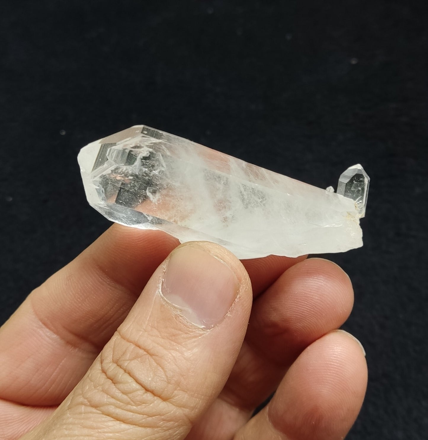 An Aesthetic terminated Quartz crystal with chlorite inclusions 27 grams