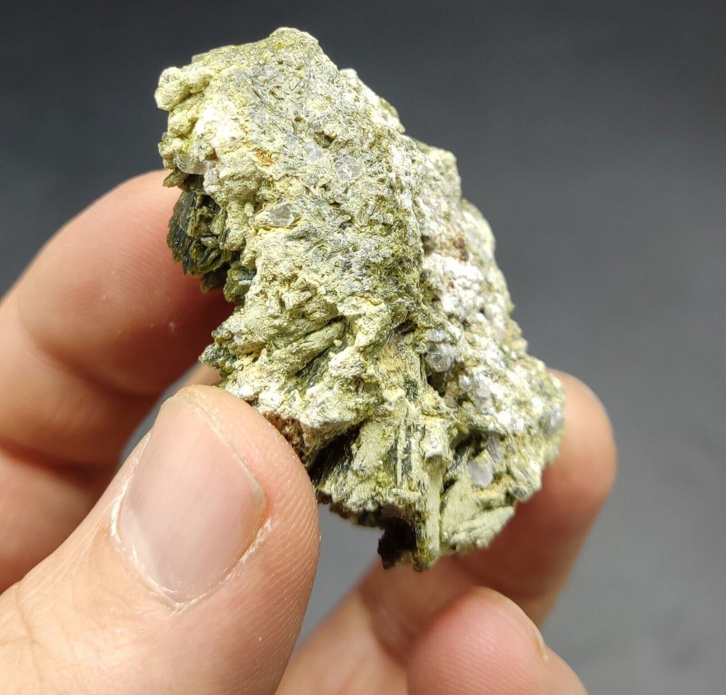 An Aesthetic specimen of epidote cluster 49 grams